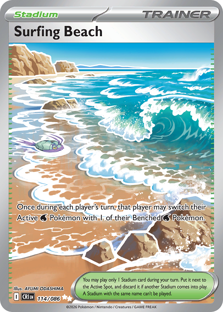 Surfing Beach — Chaos Rising card #114 full image