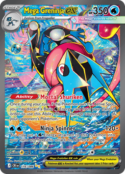 Mega Greninja ex — Chaos Rising #116