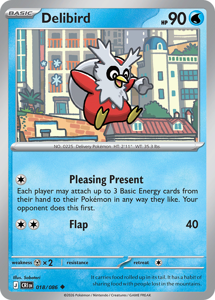 Delibird — Chaos Rising card #18 full image