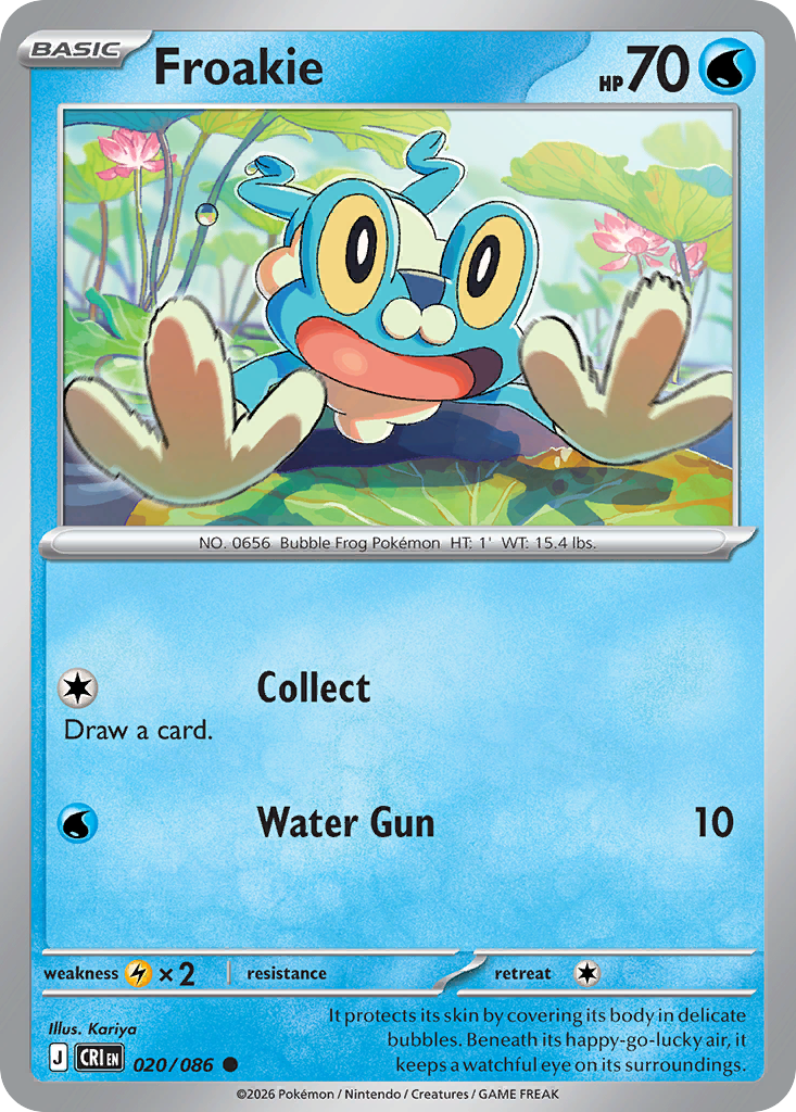 Froakie — Chaos Rising card #20 full image