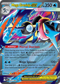 Mega Greninja ex — Chaos Rising #22