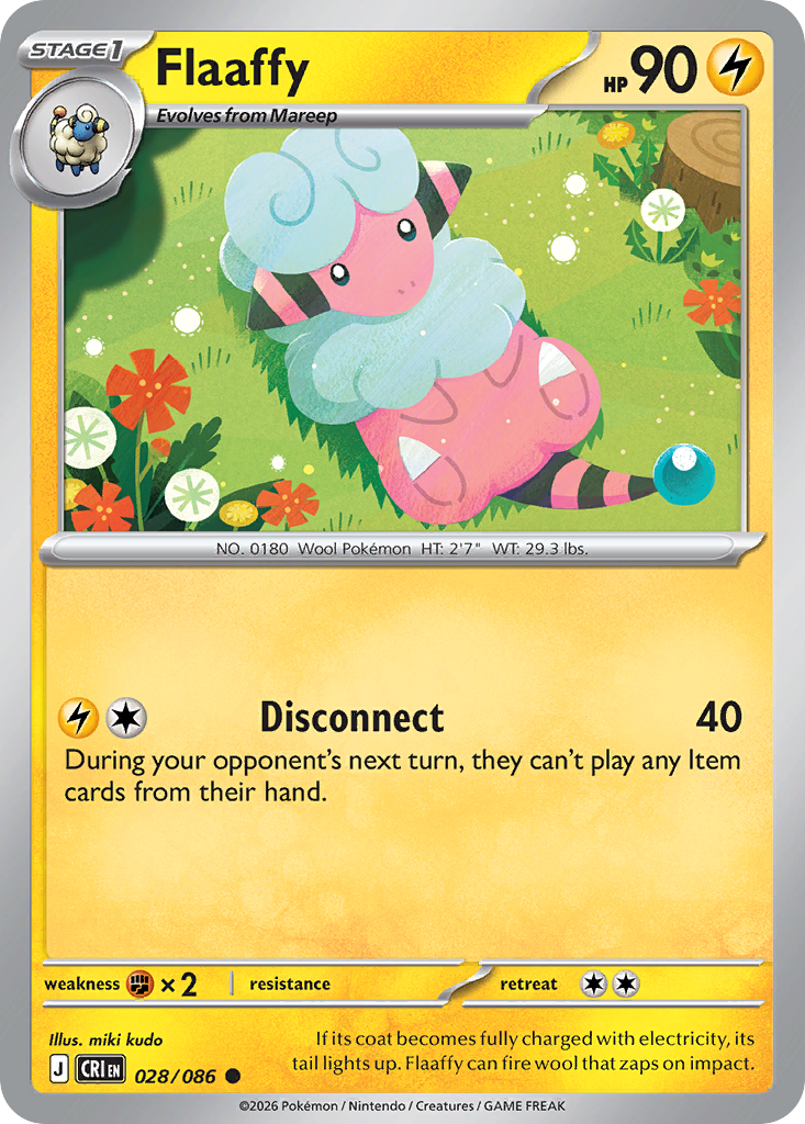 Flaaffy — Chaos Rising card #28 full image