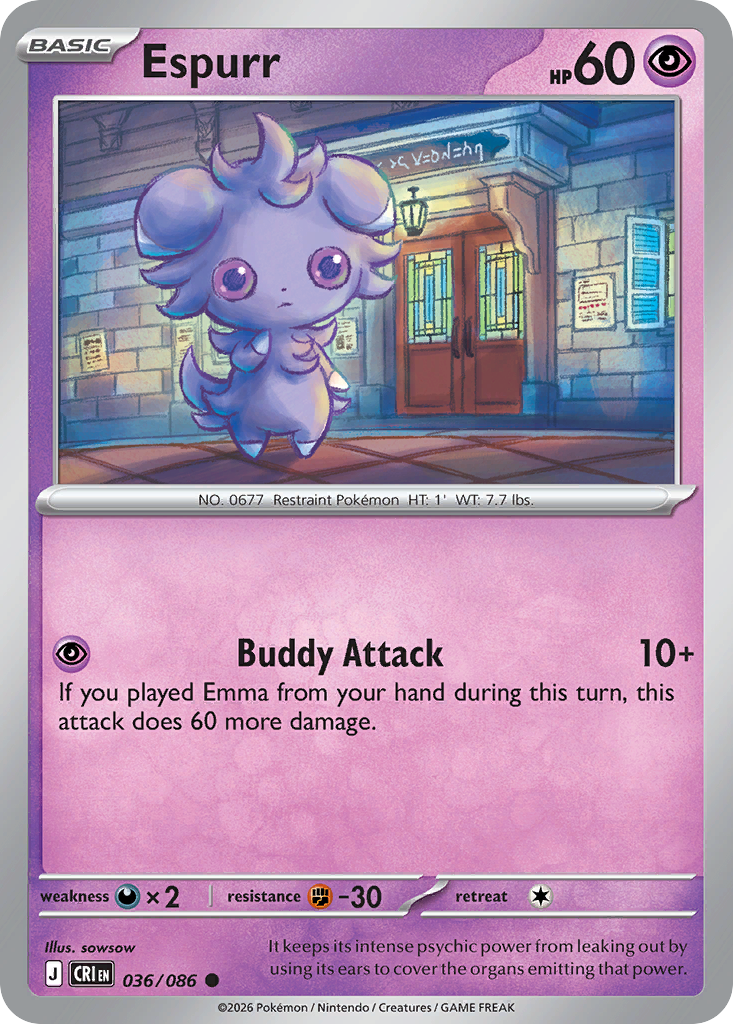 Espurr — Chaos Rising card #36 full image