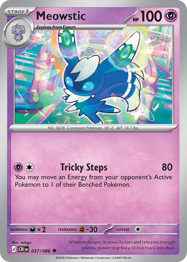 Meowstic — Chaos Rising card #37 full image