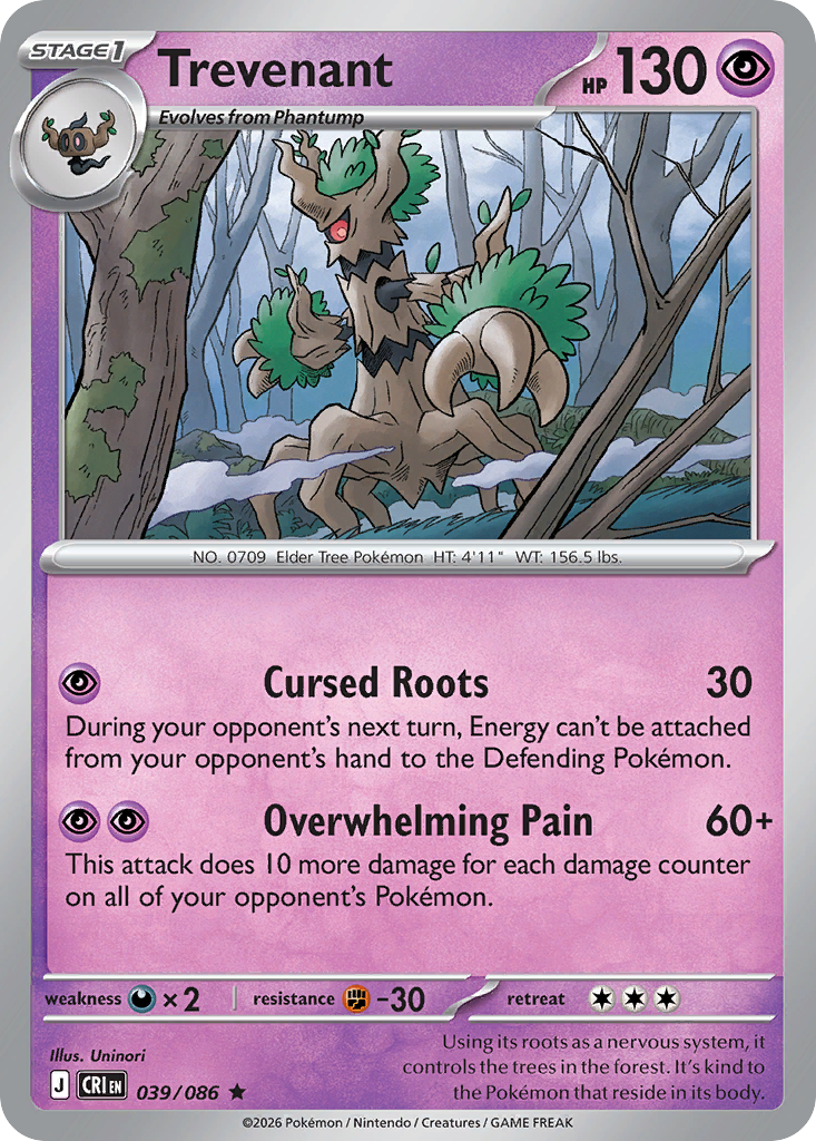 Trevenant — Chaos Rising card #39 full image