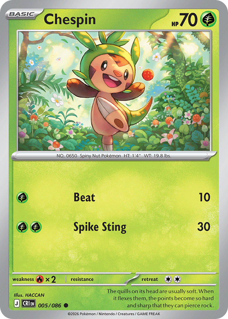 Chespin — Chaos Rising card #5 full image