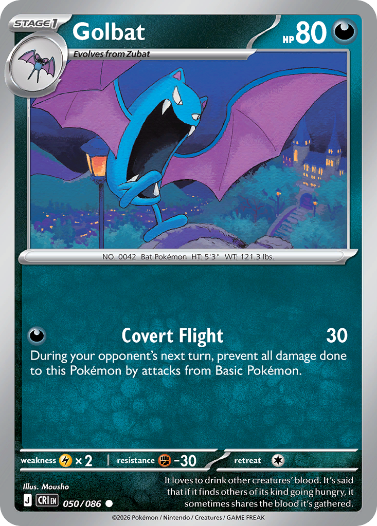 Golbat — Chaos Rising card #50 full image