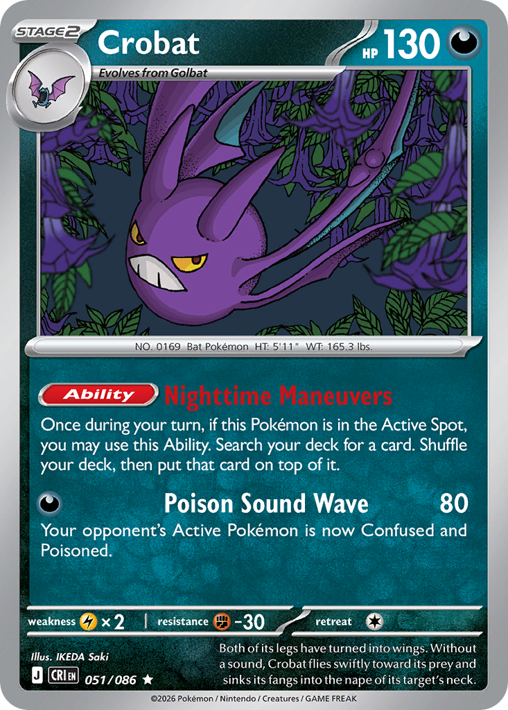 Crobat — Chaos Rising card #51 full image