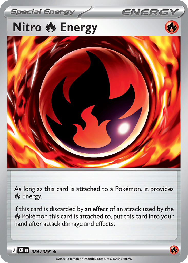 Nitro Fire Energy — Chaos Rising card #86 full image