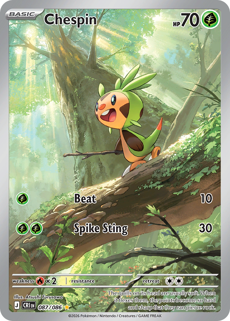 Chespin — Chaos Rising card #87 full image