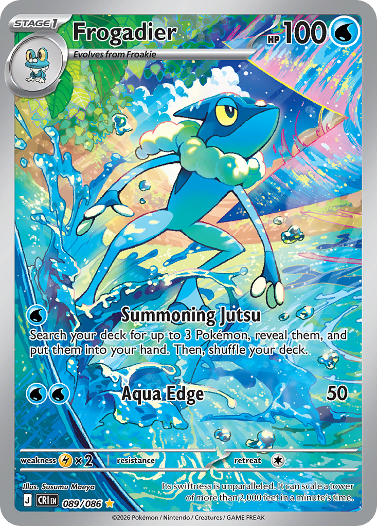 Frogadier — Chaos Rising card #89 full image