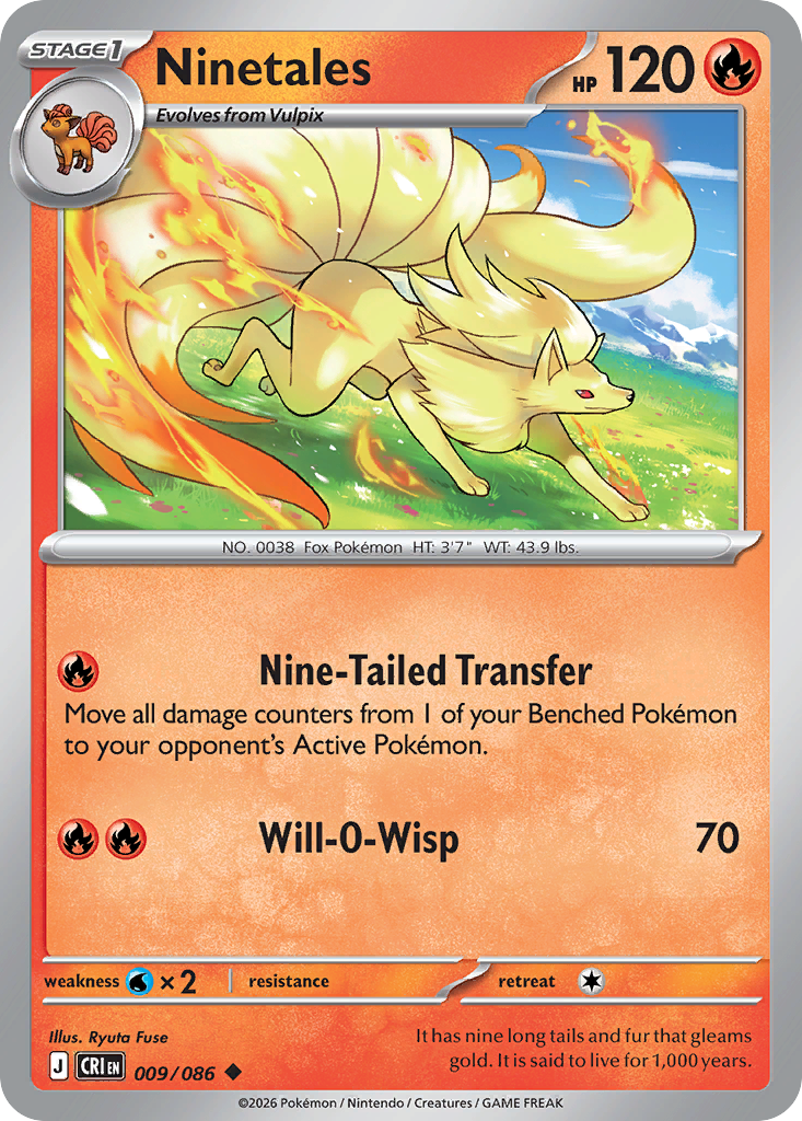 Ninetales — Chaos Rising card #9 full image