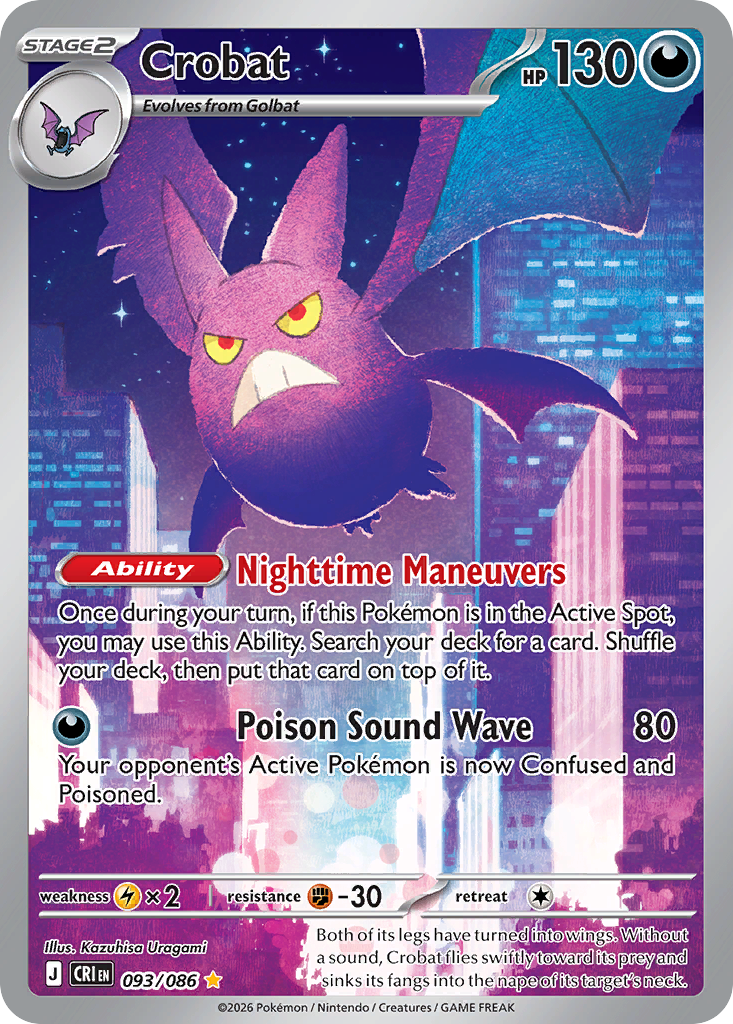 Crobat — Chaos Rising card #93 full image