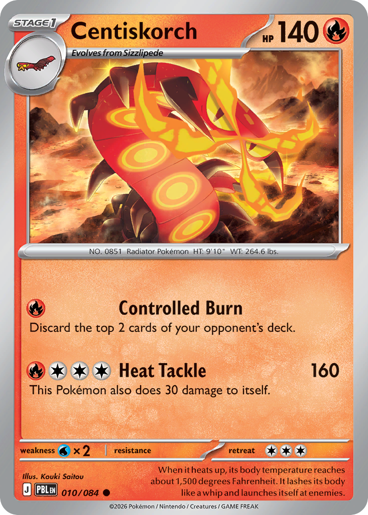 Centiskorch — Pitch Black card #10 full image