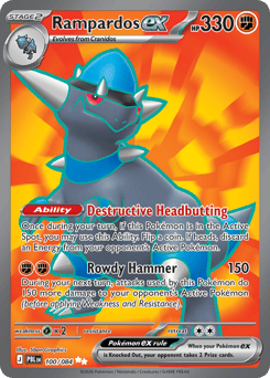 Rampardos ex — Pitch Black #100