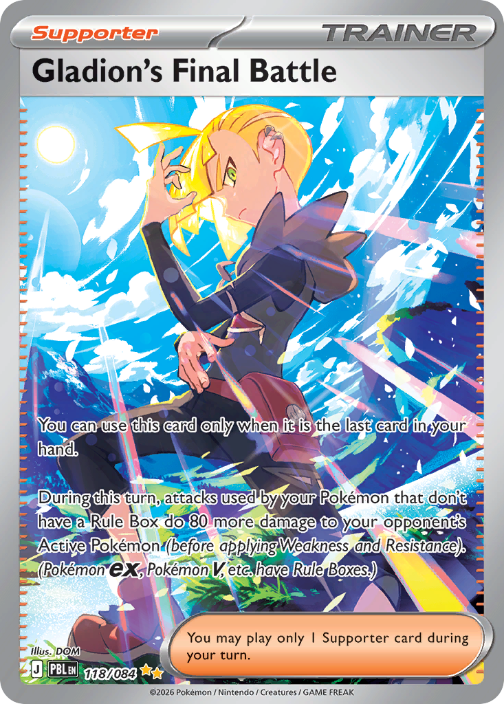 Gladion's Final Battle — Pitch Black card #118 full image