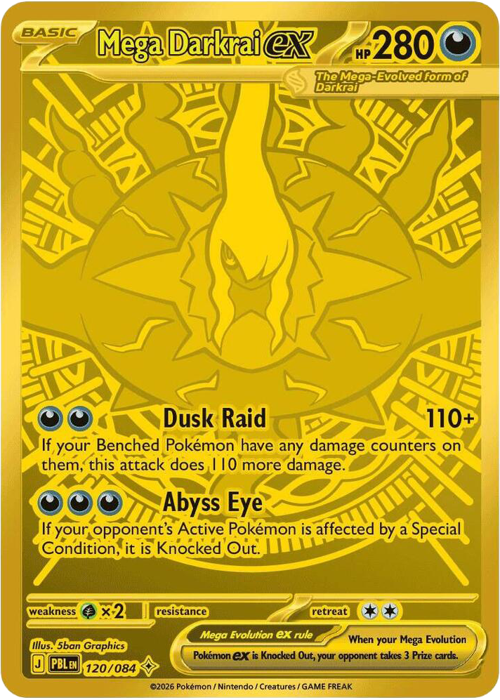 Mega Darkrai ex — Pitch Black card #120 full image