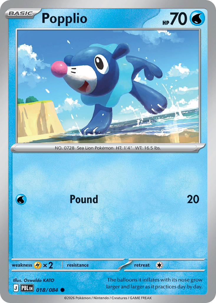 Popplio — Pitch Black card #18 full image