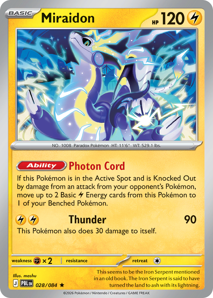 Miraidon — Pitch Black card #28 full image