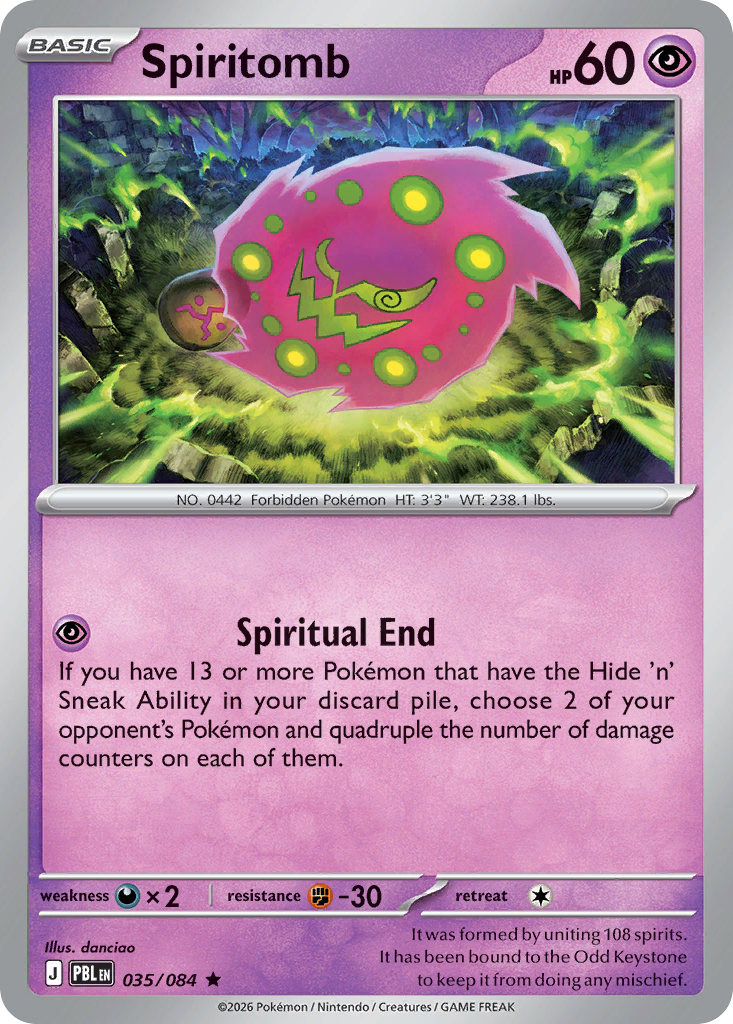 Spiritomb — Pitch Black card #35 full image