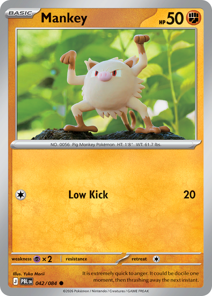 Mankey — Pitch Black card #42 full image