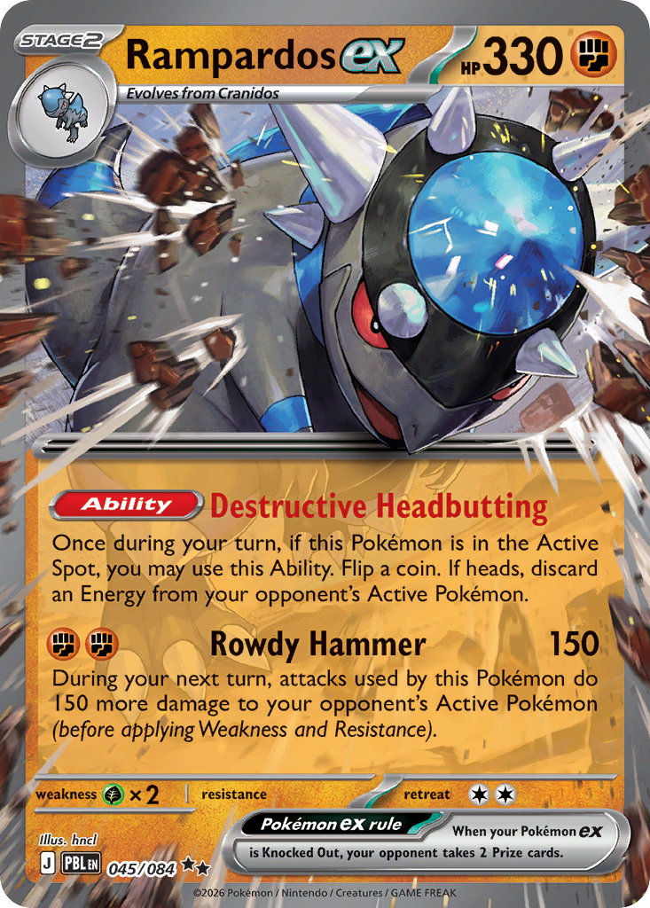 Rampardos ex — Pitch Black card #45 full image