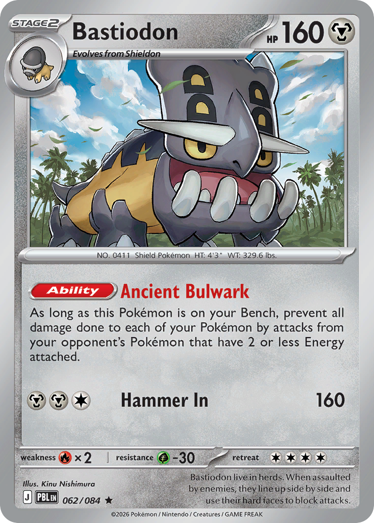 Bastiodon — Pitch Black card #62 full image