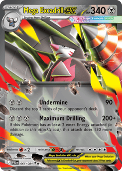 Mega Excadrill ex — Pitch Black #65