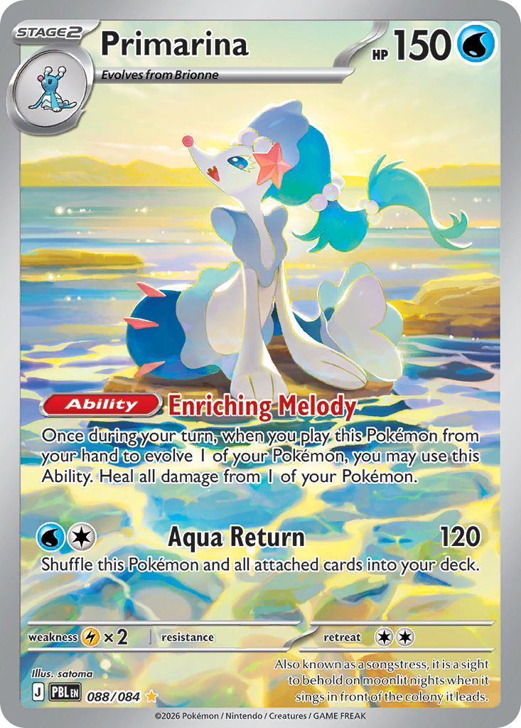 Primarina — Pitch Black card #88 full image