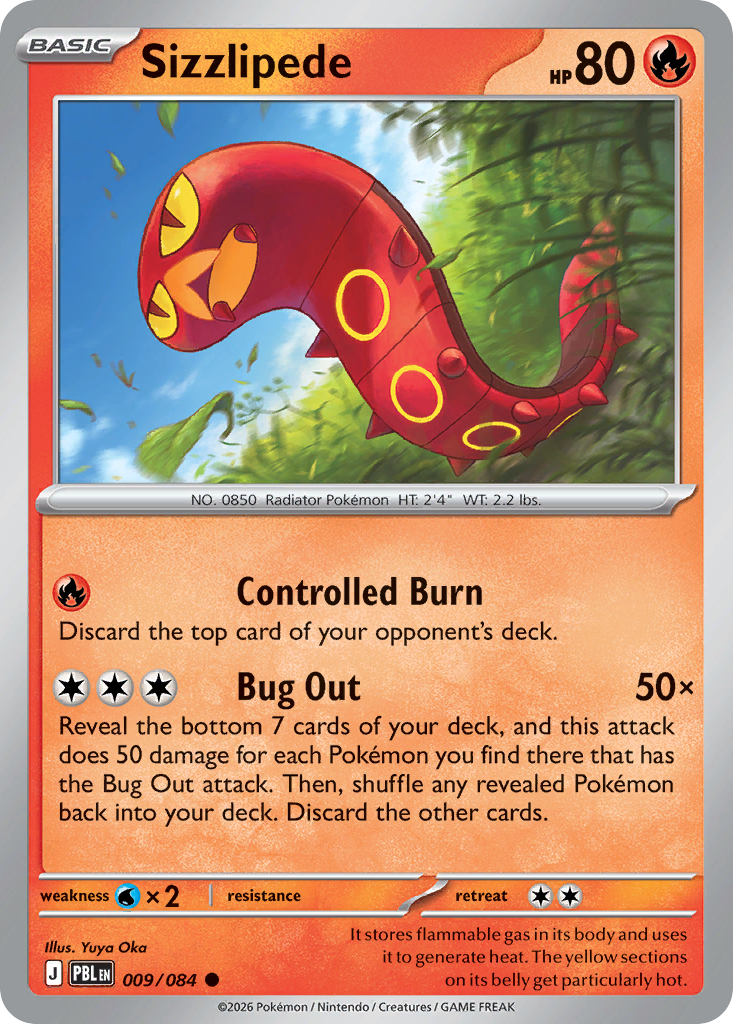 Sizzlipede — Pitch Black card #9 full image