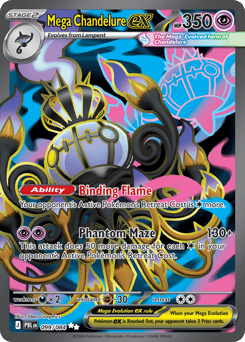 Mega Chandelure ex — Pitch Black #99