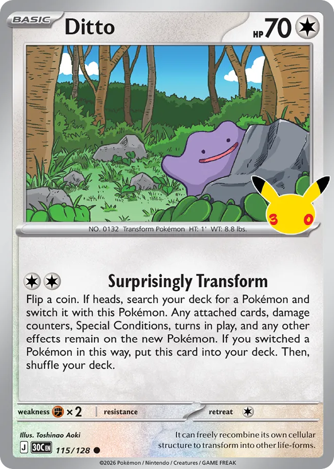 Ditto — 30th Celebration card #115 full image