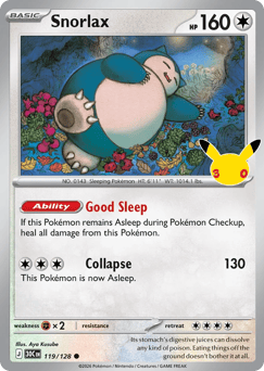 Snorlax — 30th Celebration #119
