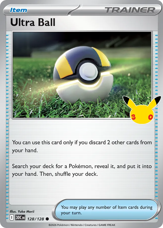 Ultra Ball — 30th Celebration card #128 full image