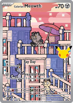 Galarian Meowth — 30th Celebration #141