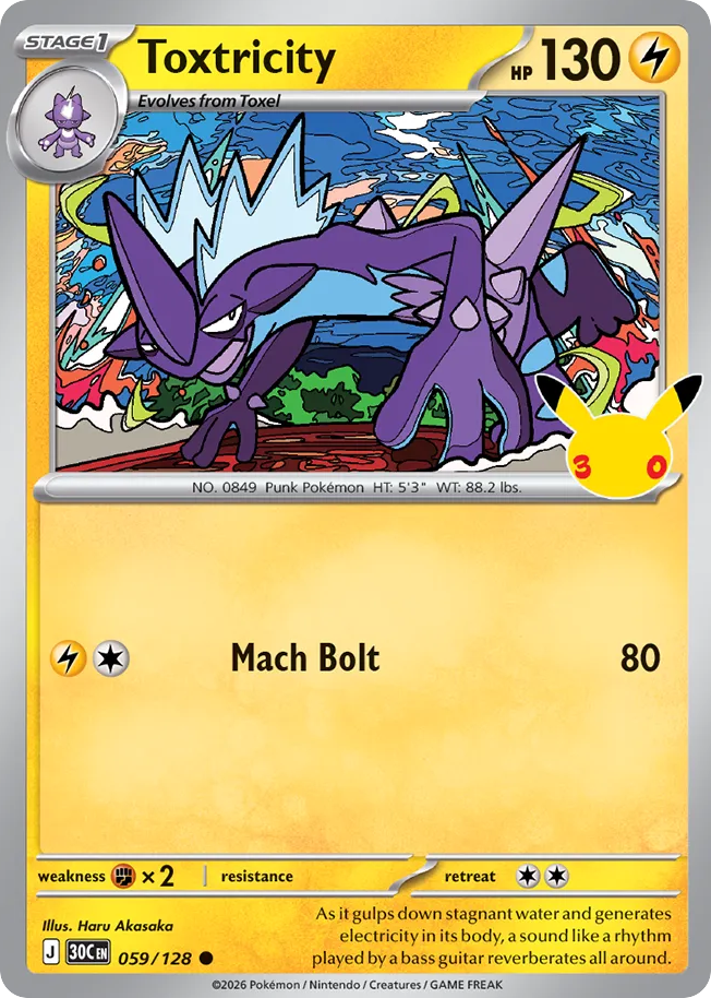 Toxtricity — 30th Celebration card #59 full image