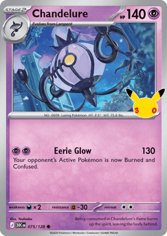 Chandelure — 30th Celebration #75