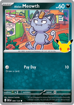 Alolan Meowth — 30th Celebration #89
