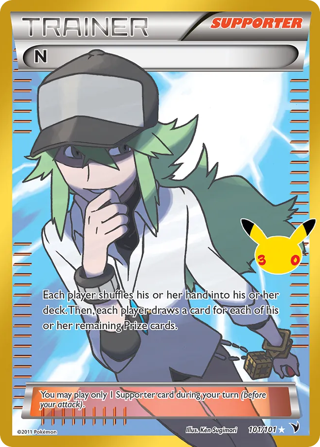 N — 30th Celebration: Classic Collection card #101 full image