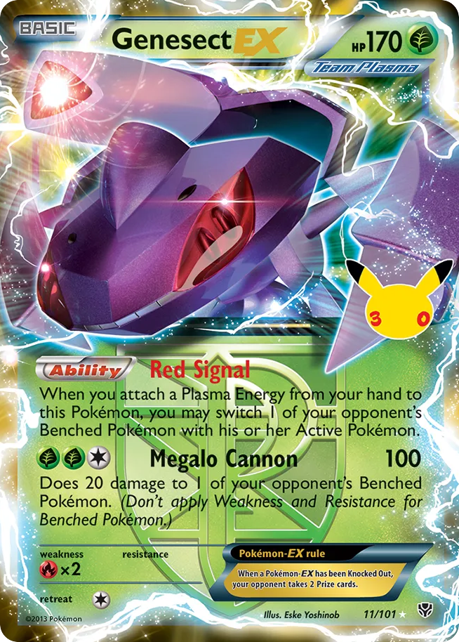 Genesect-EX — 30th Celebration: Classic Collection card #11 full image