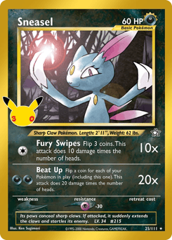 Sneasel — 30th Celebration: Classic Collection #25