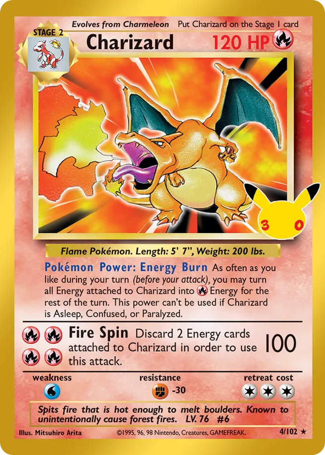 Charizard — 30th Celebration: Classic Collection card #4 full image