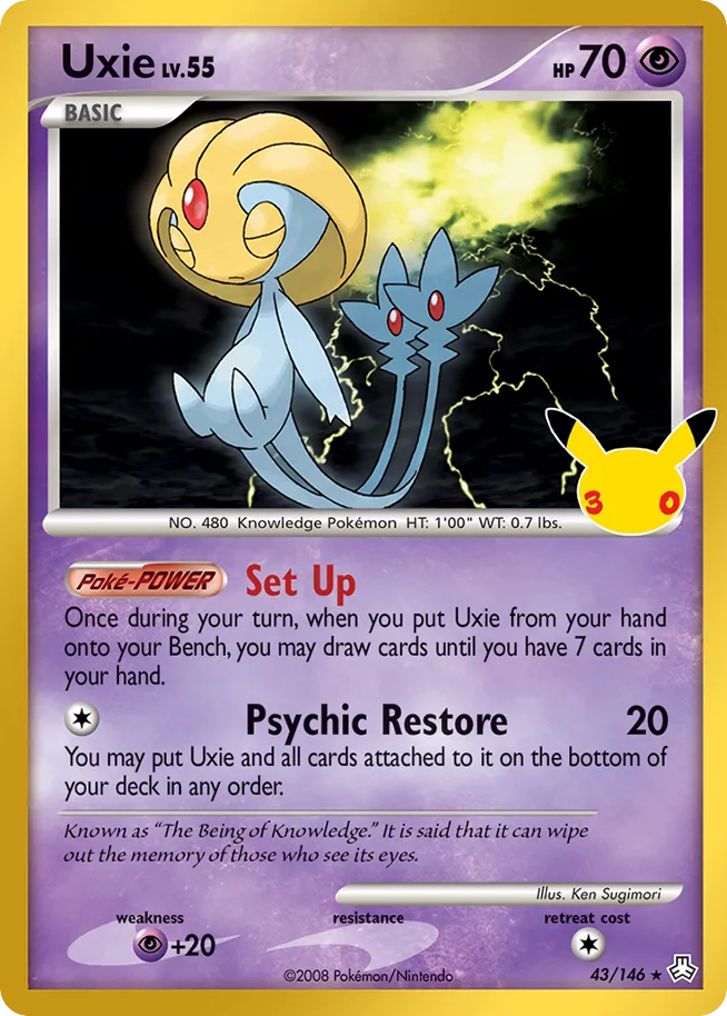 Uxie — 30th Celebration: Classic Collection card #43 full image