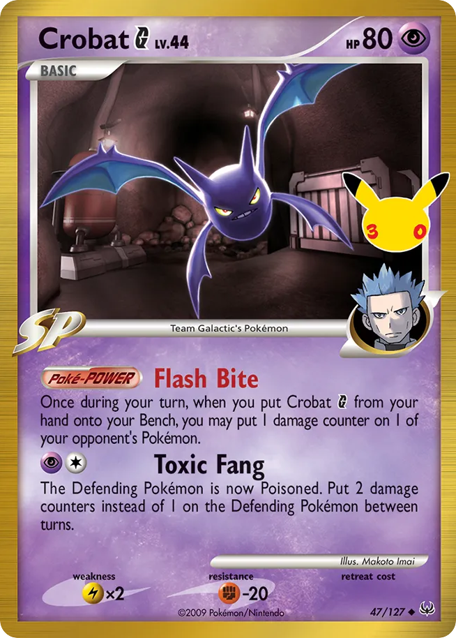 Crobat G — 30th Celebration: Classic Collection card #47 full image