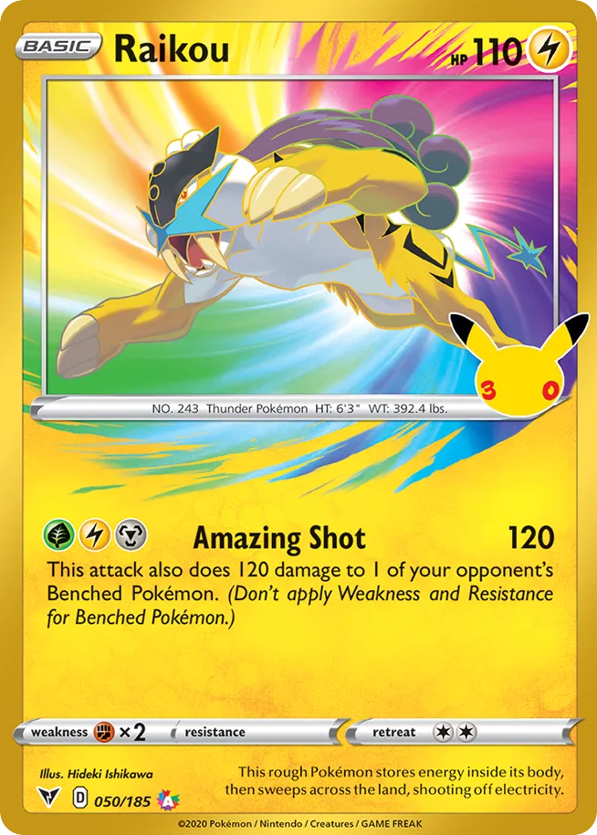 Raikou — 30th Celebration: Classic Collection card #50 full image