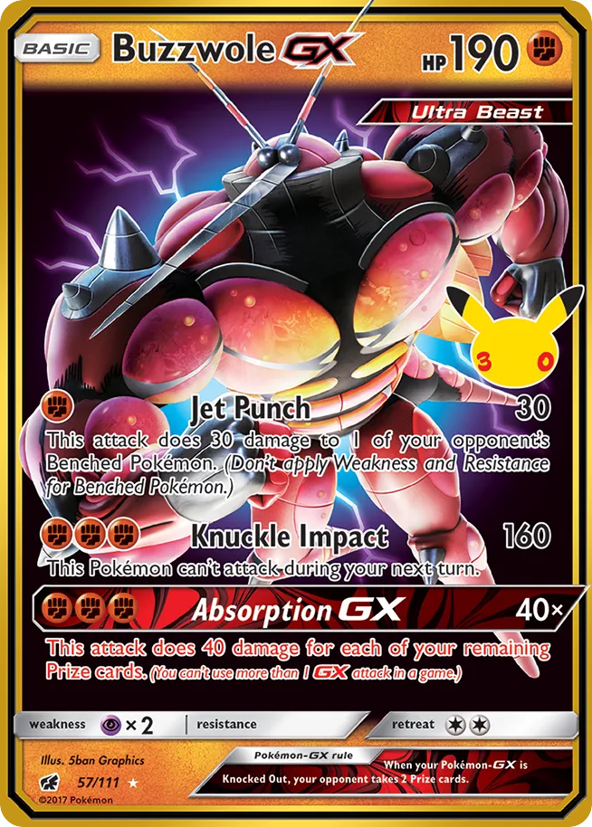 Buzzwole-GX — 30th Celebration: Classic Collection card #57 full image