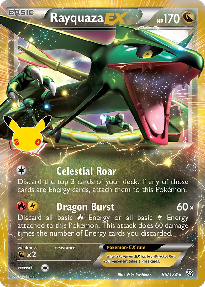 Rayquaza-EX — 30th Celebration: Classic Collection card #85 full image