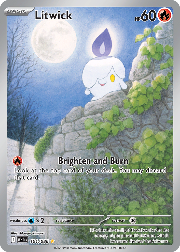 Litwick — White Flare card #101 full image