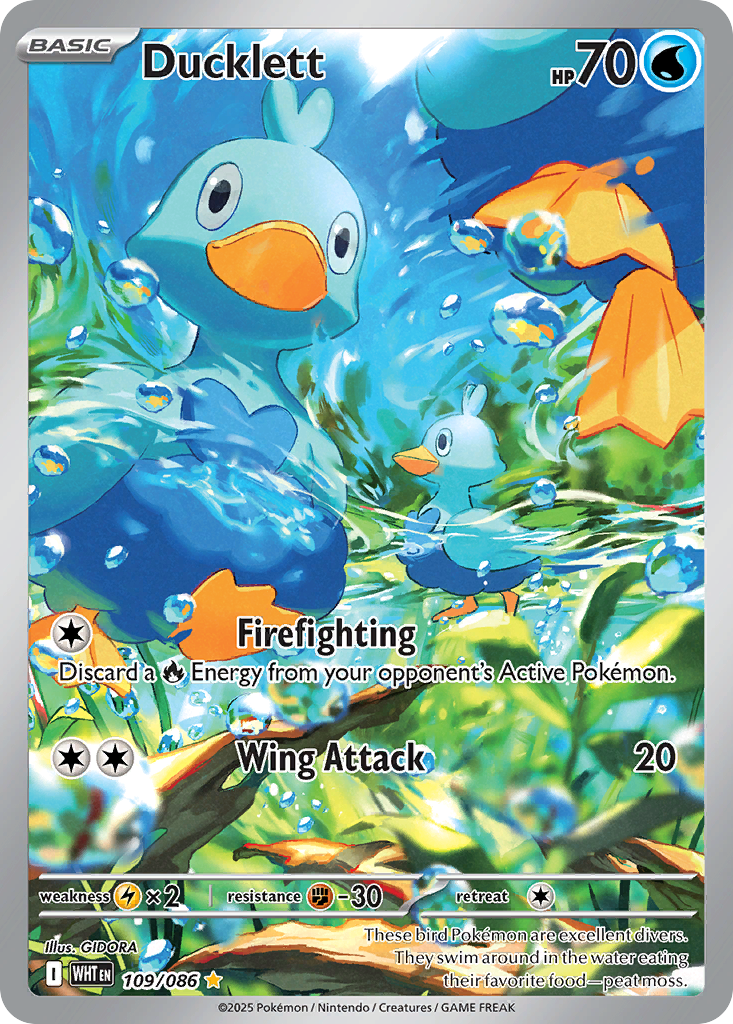 Ducklett — White Flare card #109 full image