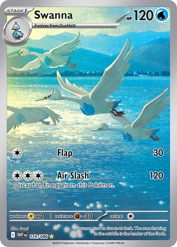 Swanna — White Flare card #110 full image